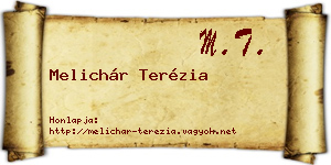 Melichár Terézia névjegykártya