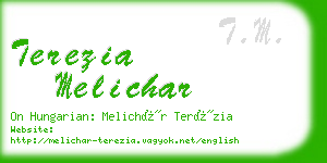 terezia melichar business card